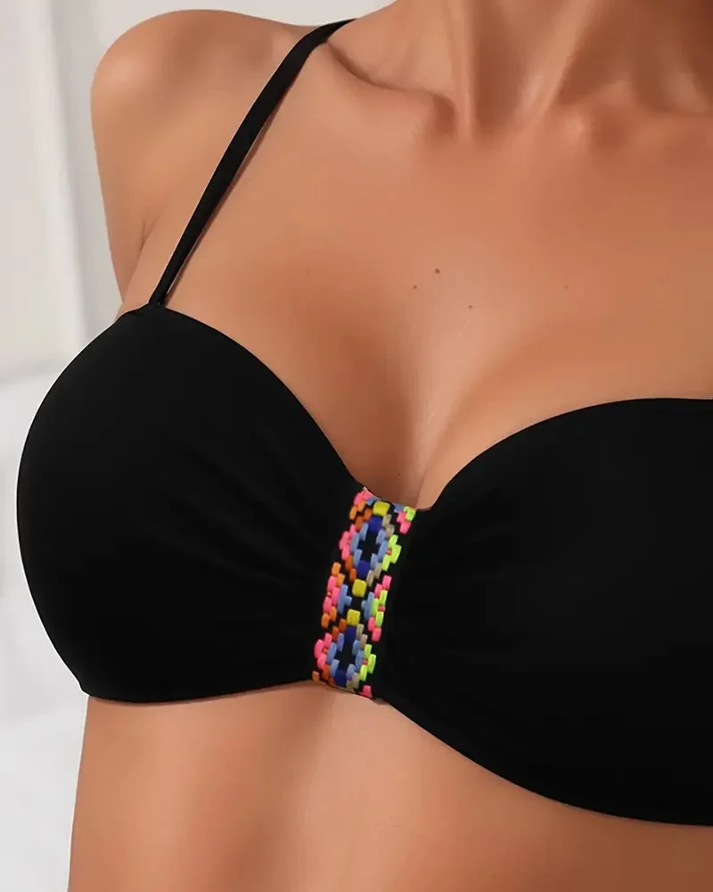 Lois | Sexy Rückenauschnitt Bikini Set