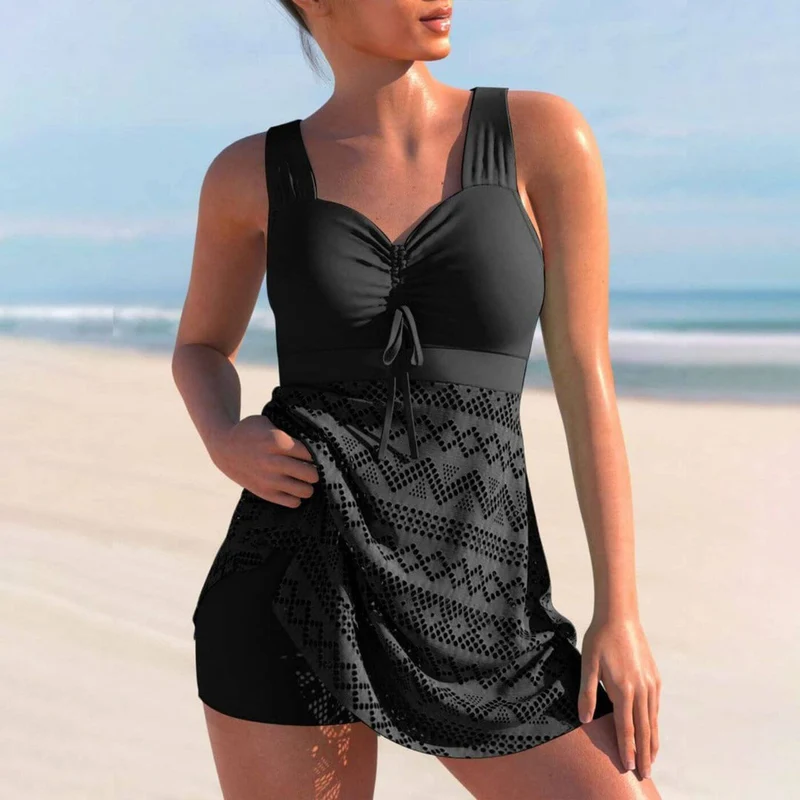 Grace | Raffung Tankini Badekleid