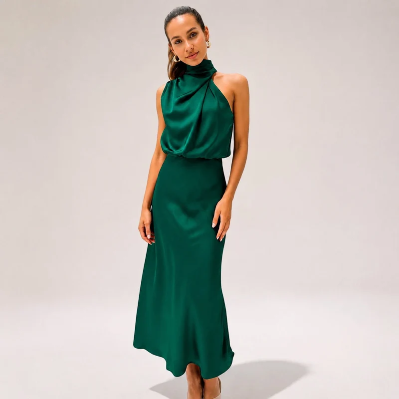 Lillie - Schickes Kleid mit Neckholder-Ausschnitt
