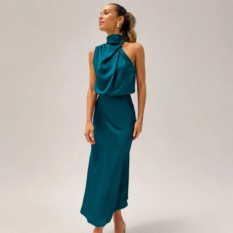 Lillie - Schickes Kleid mit Neckholder-Ausschnitt