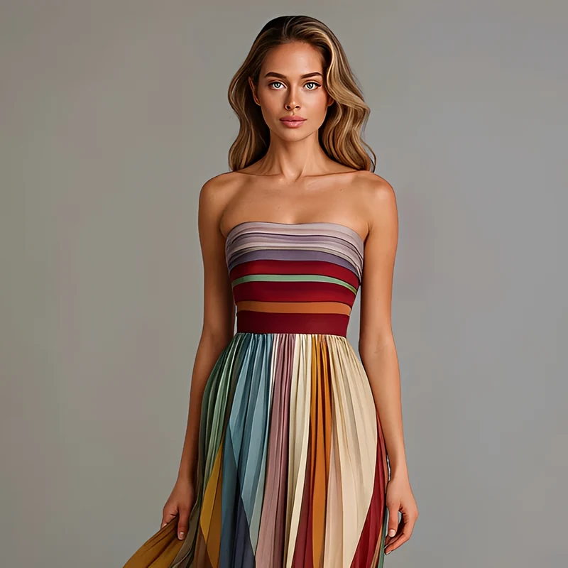 Gracelyn - Elegantes Tube-Top-Maxikleid