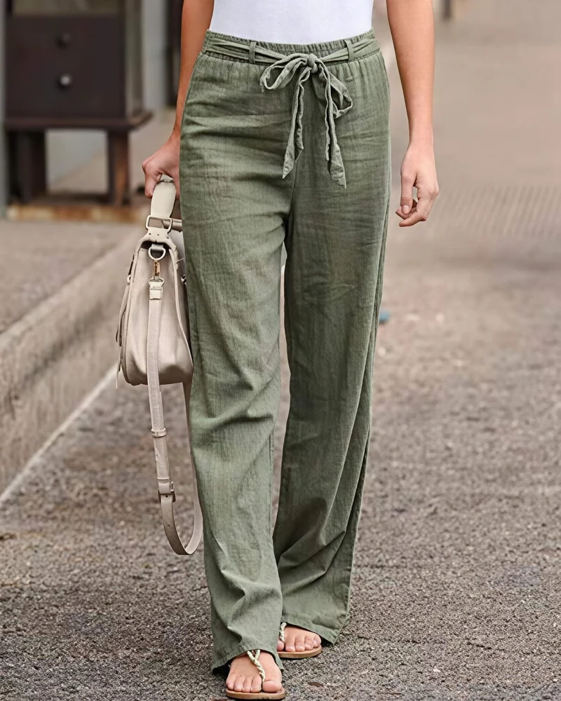 Sarah - Bequeme Hose mit weiter Beinform