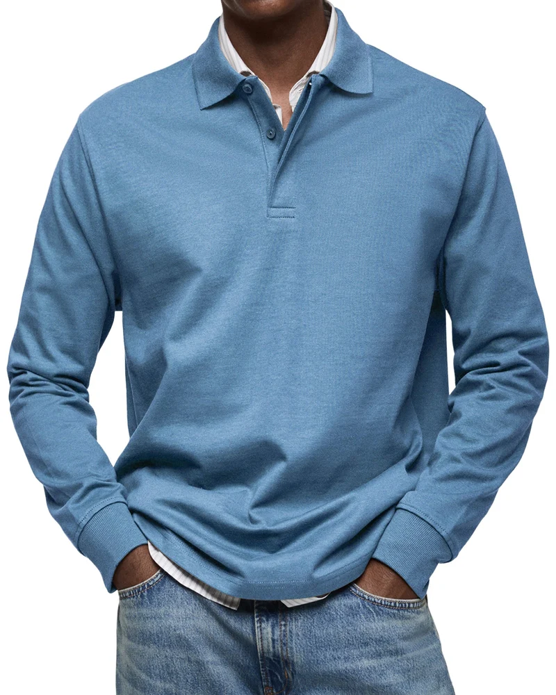 Oliver - Langarm-Poloshirt