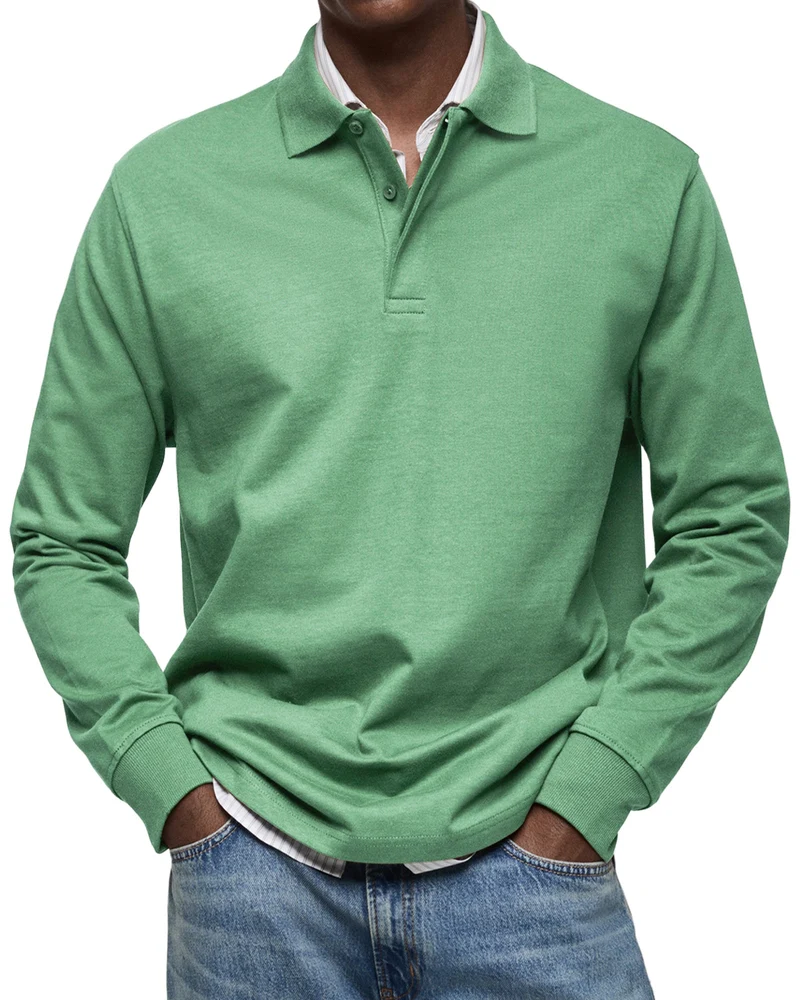 Oliver - Langarm-Poloshirt