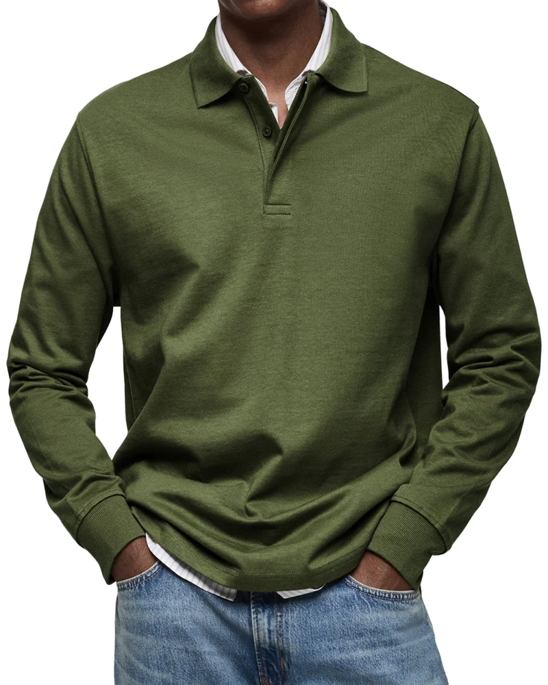 Oliver - Langarm-Poloshirt