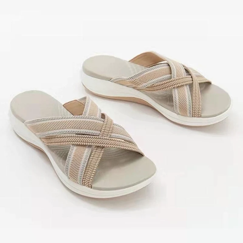 Aerynna™ | Orthopädische Komfort-Cross-Slide-Sandalen