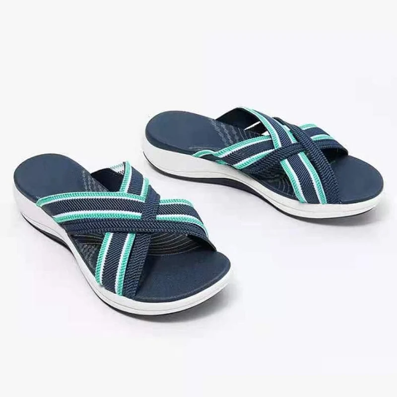 Aerynna™ | Orthopädische Komfort-Cross-Slide-Sandalen