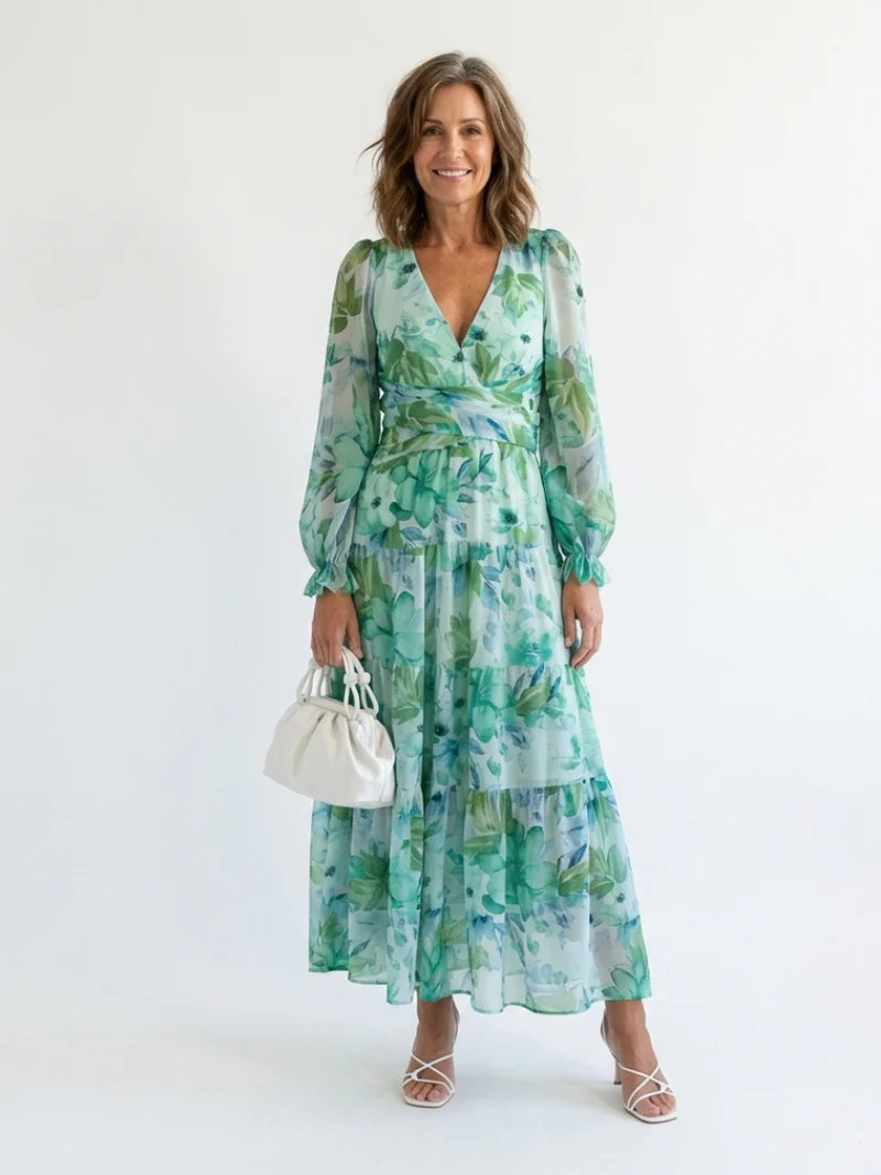 ALTHEA | FLORAL MAXI-KLEID