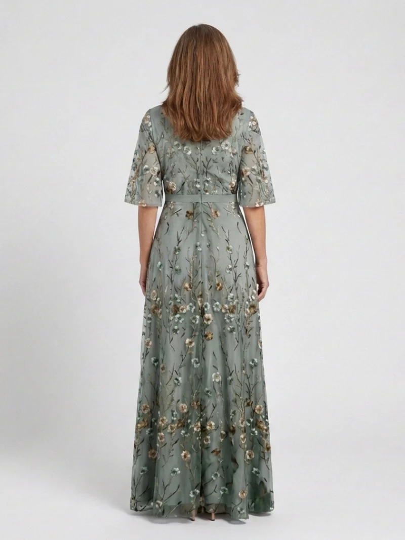 EVADNE | FLORAL MAXIKLEID