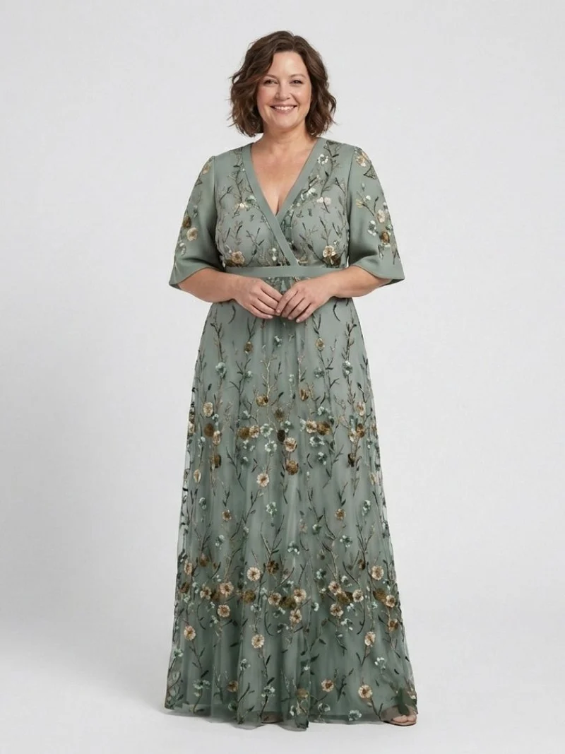 EVADNE | FLORAL MAXIKLEID