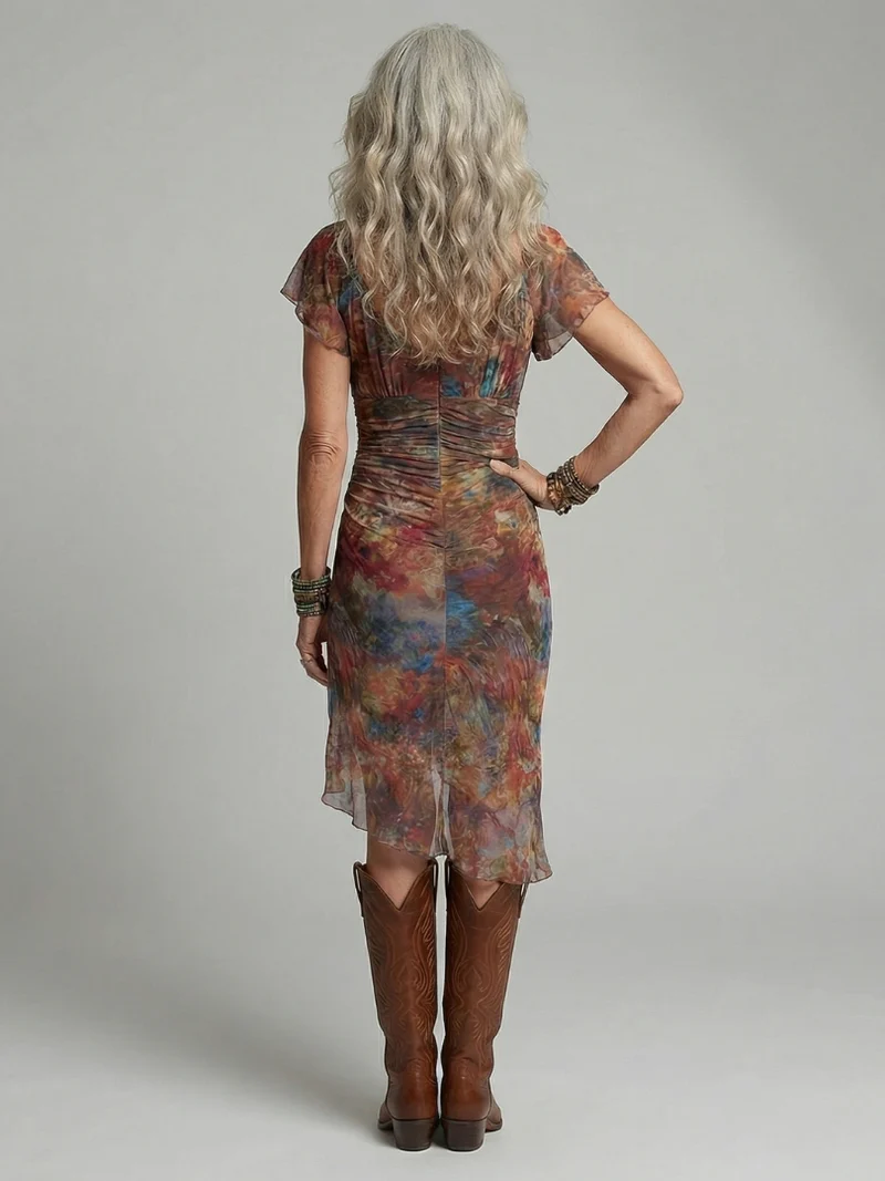 Aeris | Ruhiger Halter Midi-Kleid