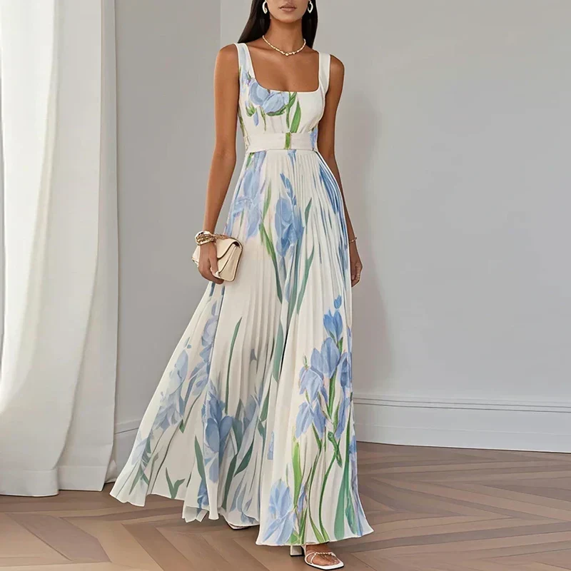 Oriah | Florales A-Linien Maxikleid