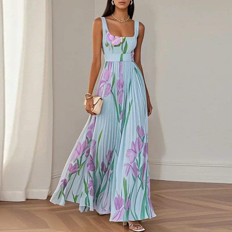 Oriah | Florales A-Linien Maxikleid