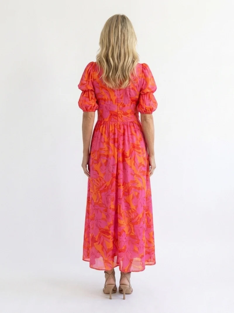 Willow | Puff Sleeve Floral Midi