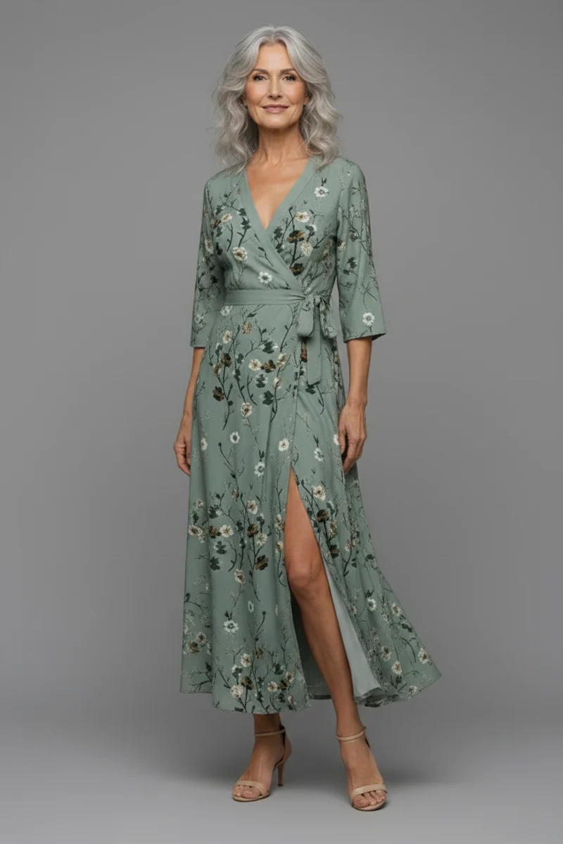 Selora | Halter Bloom Flow Maxi Kleid