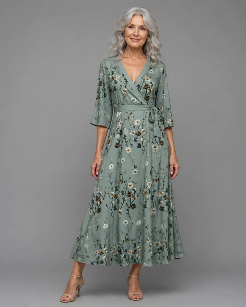 Selora | Halter Bloom Flow Maxi Kleid