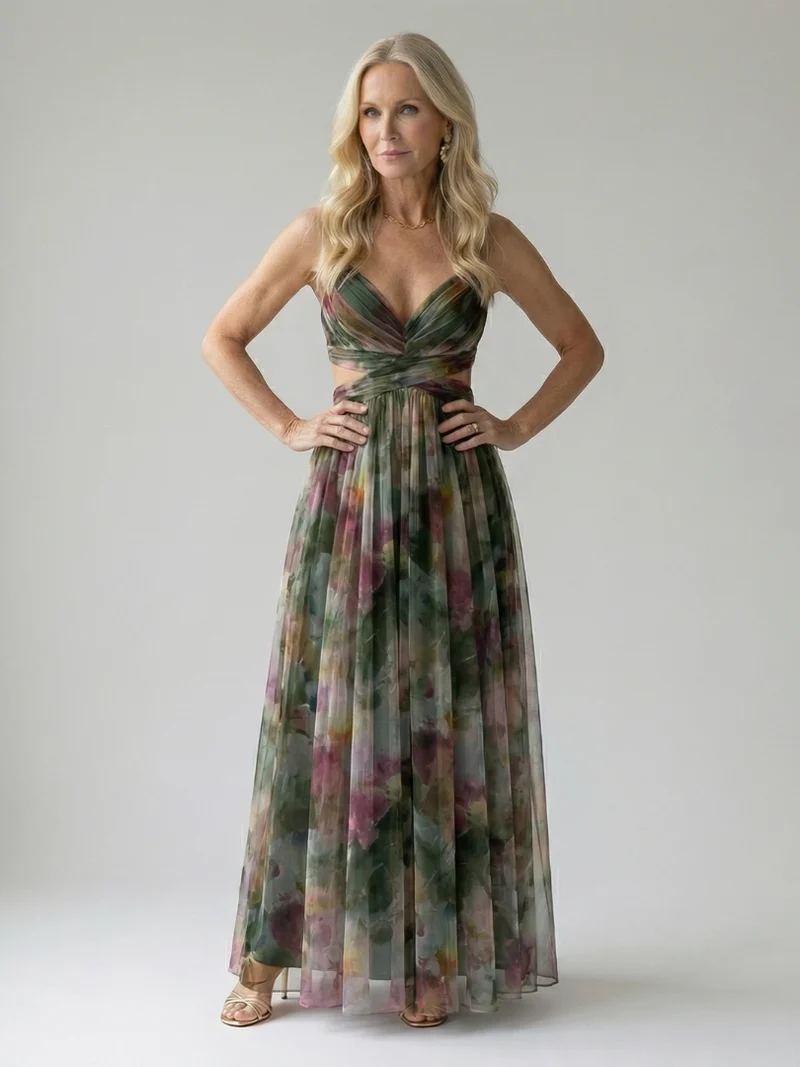 Isel | Soft Wrap Maxi Kleid