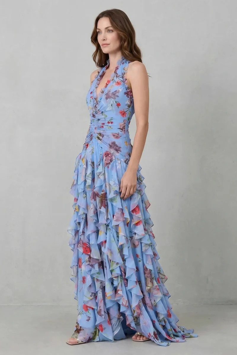Belladina | Halter Maxi Kleid